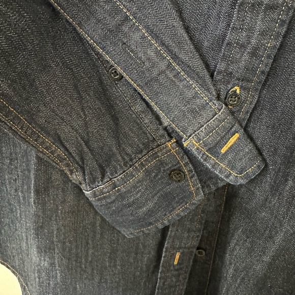 Lauren Ralph Lauren Blue Denim Button-Up Shirt - Picture 4 of 7